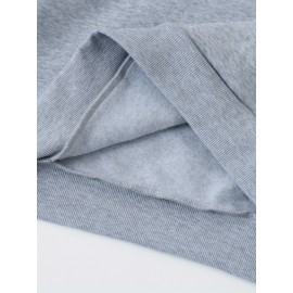 Women'S Butterfly Printed Hoodie, Casual Pullover with Slight Stretch, All Seasons, Polyester, 250g/m² Knit Fabric, Hooded Collar, Large Size