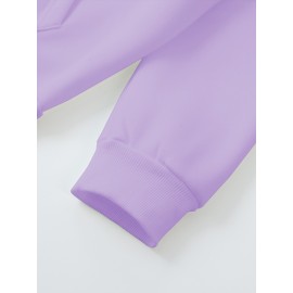 Women'S Butterfly Printed Hoodie, Casual Pullover with Slight Stretch, All Seasons, Polyester, 250g/m² Knit Fabric, Hooded Collar, Large Size