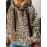 Plus Size Leopard Print Hoodie - Ultra-Soft Fleece Long Sleeve Drawstring Sweatshirt with Spacious Pockets for Women - Vibrant Print Design, Adjustable Fit, and Cozy Comfort