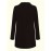 Plus Size Solid Elegant Lapel Long Sleeve Open Front Blazer for Office & Work, Women's Clothing