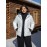 Women'S Plus Size Hooded Jacket, Casual Polyester 100% Woven Coat, Solid Color Fall/Winter Warm Windproof Outerwear with Pockets